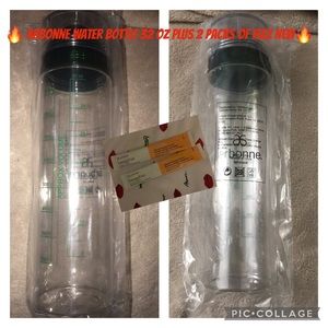 Arbonne Water Bottle BPA-Free 32 oz New plus blood orange 🍊 fizz